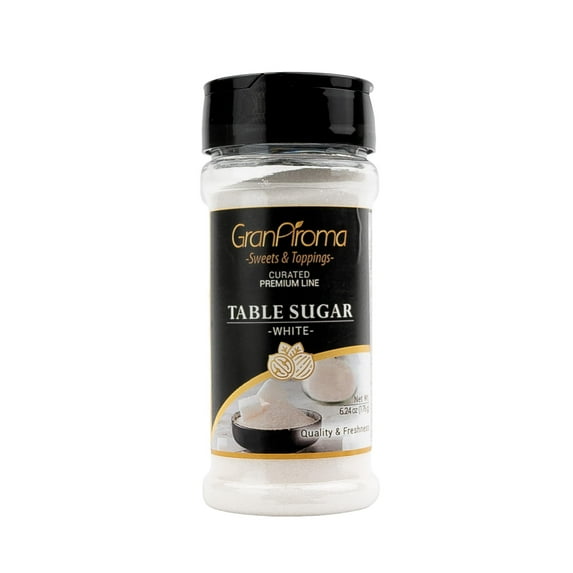 GranAroma White Table Sugar, Crystal Clear Sugar, Rich and Pure 6.24 Ounce
