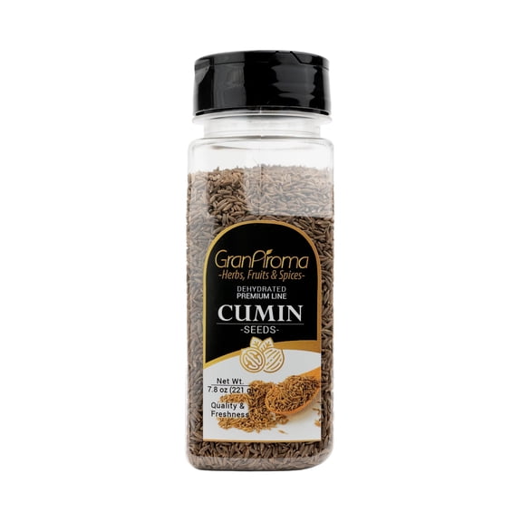 GranAroma Whole Cumin Seeds, Earthy & Warm, Authentic Global Seasoning 7.8 Ounce