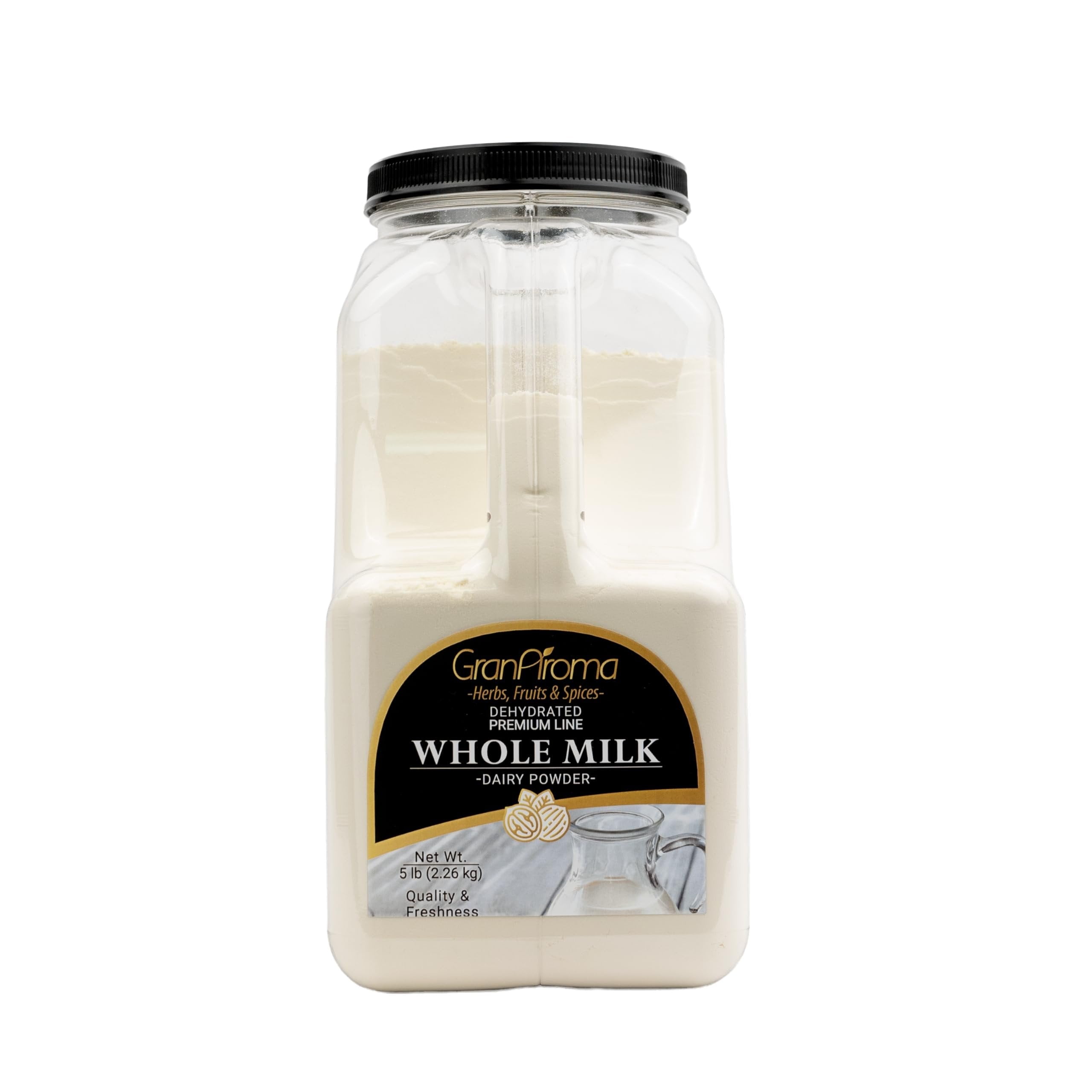 GranAroma Whole Milk Powder, Rich & Creamy, Perfect for Baking & Beverages 5 Pound