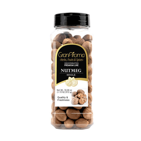 GranAroma Whole Nutmeg, Sweet & Savory Dishes, Baking, Whole Nut 1.13 Pound