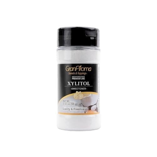 GranAroma Xylitol Sweetener, Natural Sweetness, Use in Baking, Beverages, Desserts 3.52 Ounce