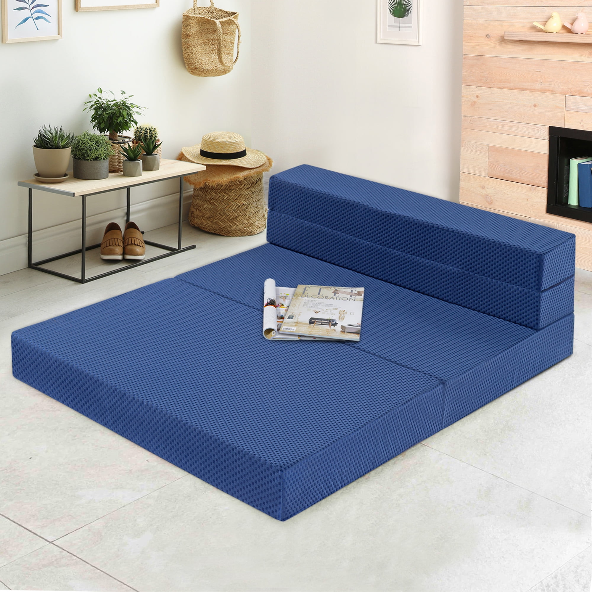 GranRest 4'' Gel Memory Foam TriFold Mattress/ Sofa Bed