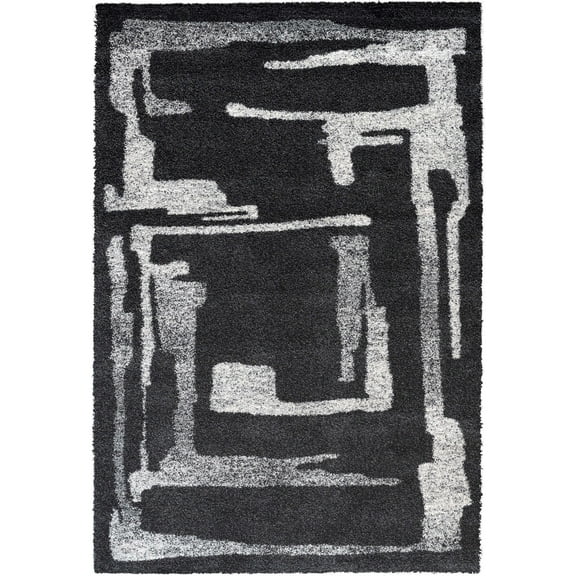 Granada Fable Black Charcoal Brown Gray Ivory Polypropylene Area Rug