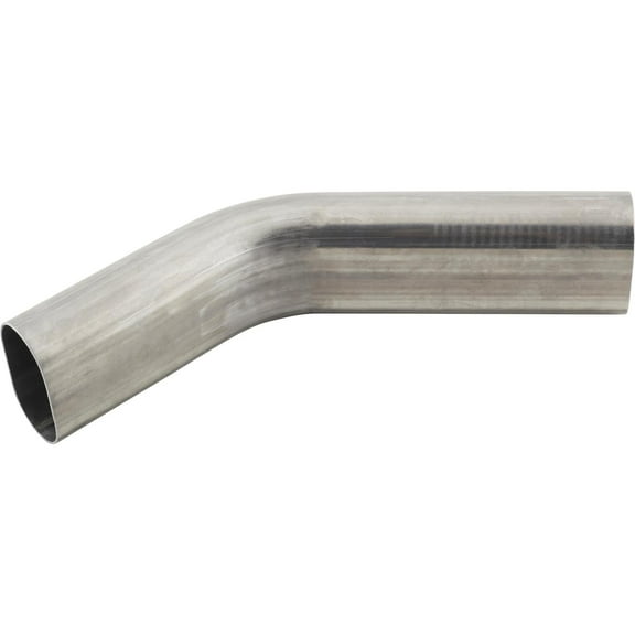 Oval Exhaust Pipe Vertical Mandrel Bend, 45 Degree, 3 Inch