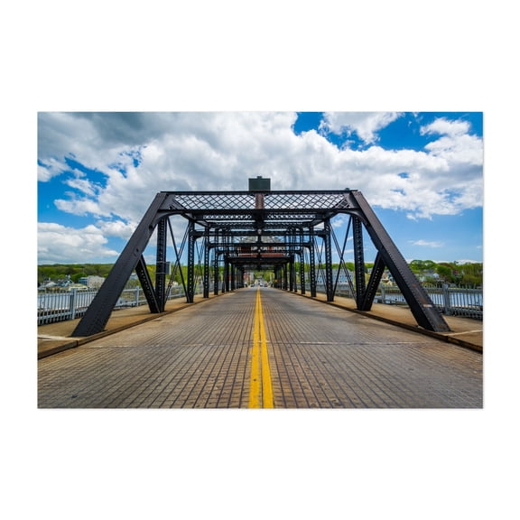 The Grand Avenue Bridge - New Haven Connecticut Photography Bridge Architecture Scenic Vintage Landscape Travel Poster Unframed Wall Art Print 4 x 6 inches