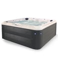 thumbnail image 1 of Aqualife by Strong Spas Grand Banks 6 Person Acrylic Lounger Spa, 81 Jets, Non-Lounger, Gray, 1 of 16