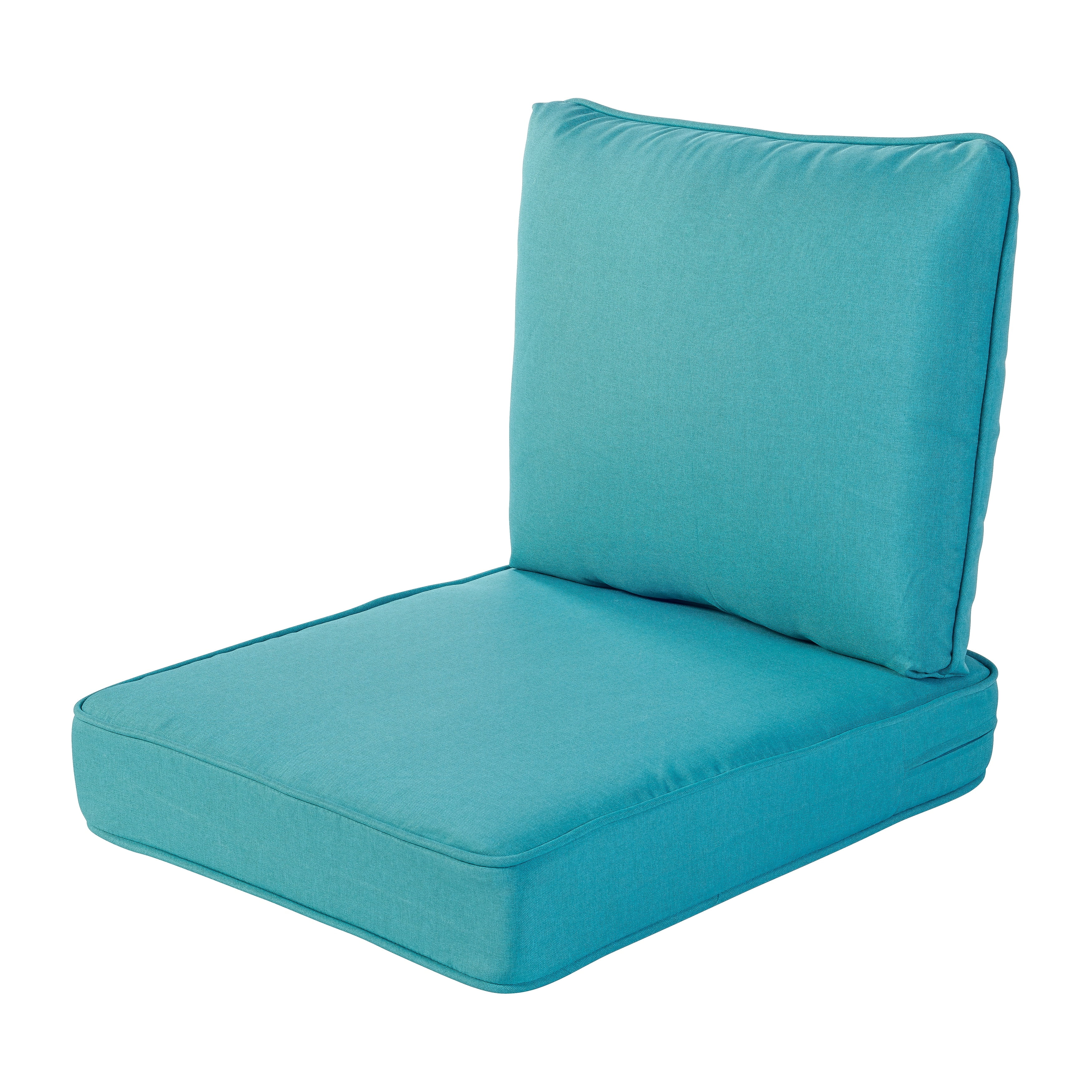 Grand Basket Haven Way Universal Outdoor Deep Seat Lounge Chair Cushion Set Turquoise 24x24 Walmart
