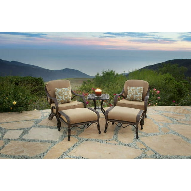Grand Bonaire Weave Outdoor Club Chair Set of 5