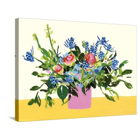 Art.com Grand Bouquet I Stretched Canvas Print Wall Art by Melissa Wang, 32" x 24"