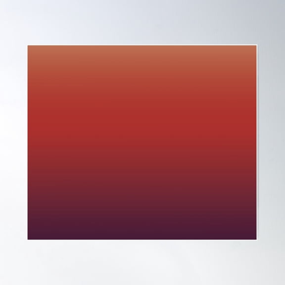 Grand Budapest Hotel Inspired Red And Orange Gradient Poster Wall Art, Modern Wall Decor For Living Room Bedroom, 12x18 UNFRAMED