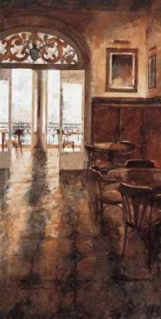 Grand Cafe Cappuccino II Canvas Art - Noemi Martin (10 x 20)