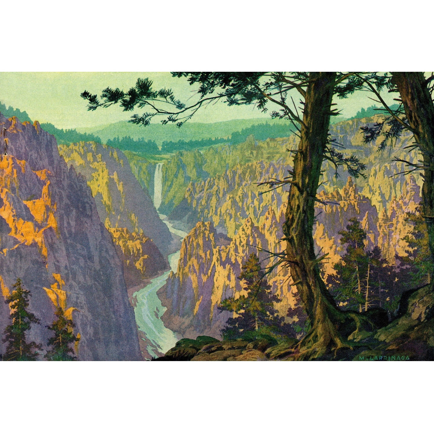 "Grand Canyon 2" Painting Print on Wrapped Canvas