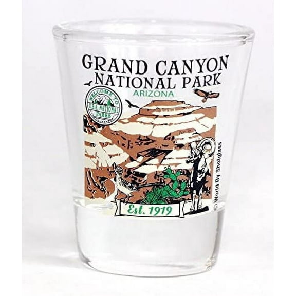 Grand Canyon Arizona National Park Series Collection shot glass