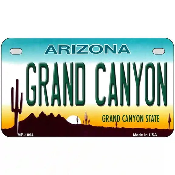 Grand Canyon Arizona Novelty Metal License Plate 7" x 4" Motorcycle