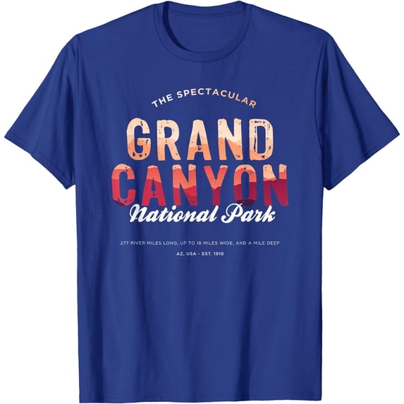 Grand Canyon Arizona US National Park Travel Hiking Unisex T-Shirt for Men Women Kids Toddler,Royal Blue Color,Size 2T