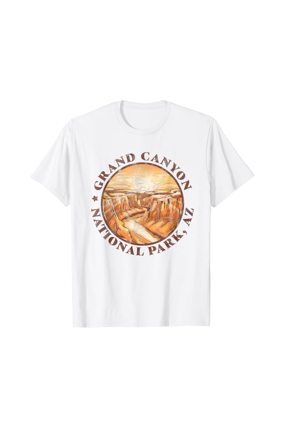 Grand Canyon Az, Centennial Distressed Design T Shirt