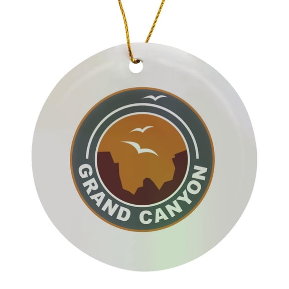 3drose, Grand Canyon, Circle Porcelain Ornament