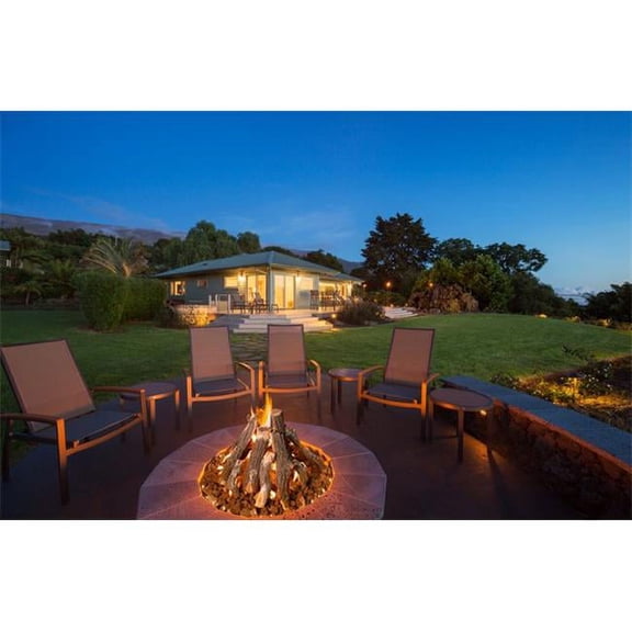 Grand Canyon Gas Logs Round Fire Pit Logs Set Only, 31 Piece