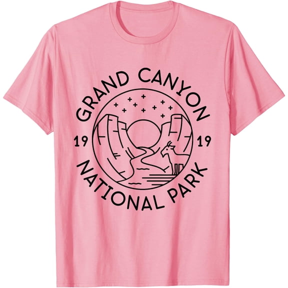Grand Canyon National Park 1919 Arizona Colarado Unisex T-Shirt for Men Women Kids Toddler,Light Pink Color,Size YM