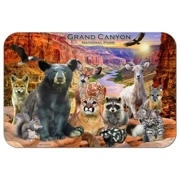 Grand Canyon National Park Arizona AZ Animals Cougar Bear Deer Raccoon Home Business Office Sign