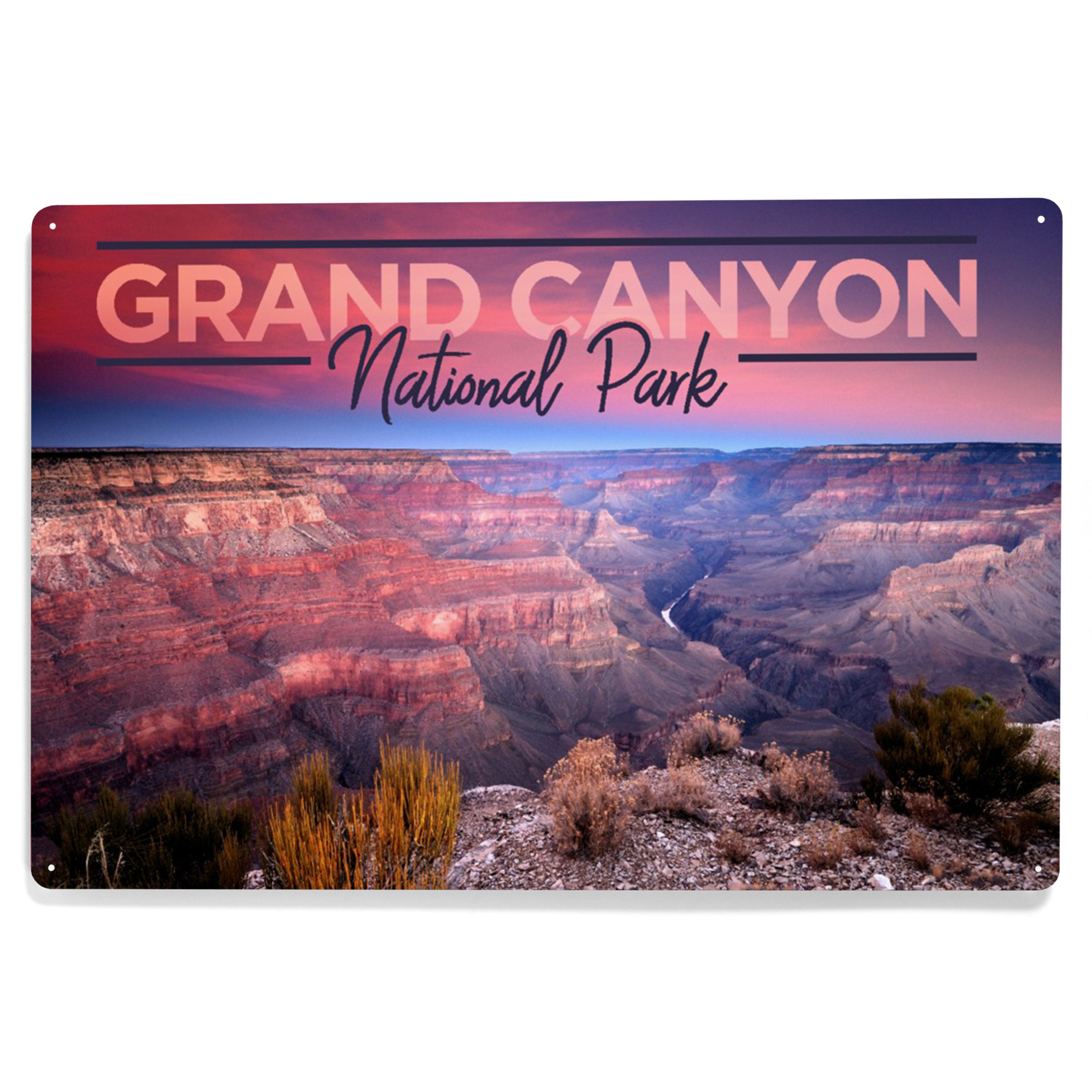 Grand Canyon National Park, Arizona, Ridge Line (12x18 Aluminum Art ...