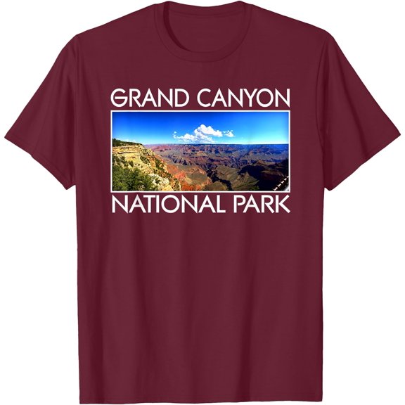 Grand Canyon National Park Arizona Unisex T-Shirt for Men Women Kids Toddler,Maroon Color,Size L