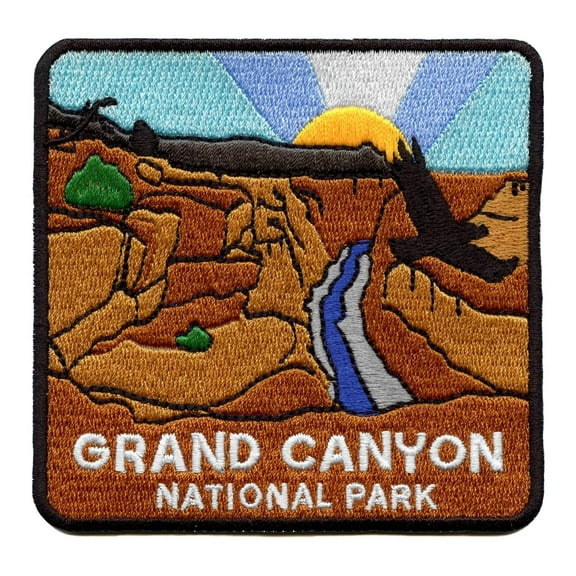 Grand Canyon National Park Patch Arizona Travel Memory Embroidered Iron On