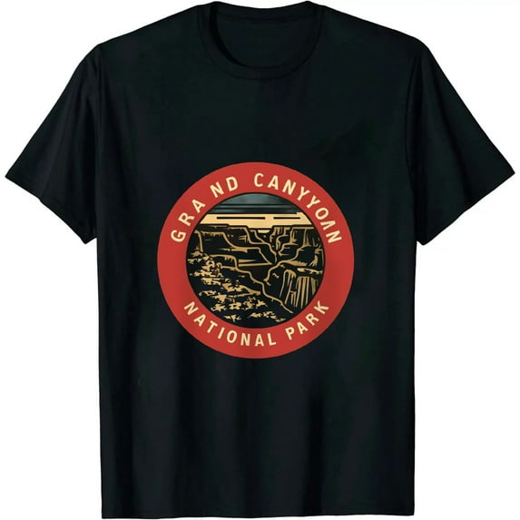 Grand Canyon National Park Retro Compass Emblem T-Shirt
