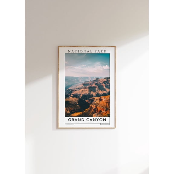 Grand Canyon National Park Travel Poster Poster, Unframed Canvas Size 8x12