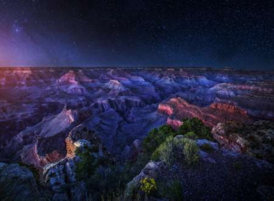 Grand Canyon Night Canvas Art - Juan Pablo De (20 x 28)