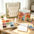 thumbnail image 1 of Grand Canyon Sea Glass Art Kit DIY American Scenery Mosaic Craft Kit Handmade Landscape Wall Art Decor Unique Keepsake Gift For Home And Office, 1 of 5