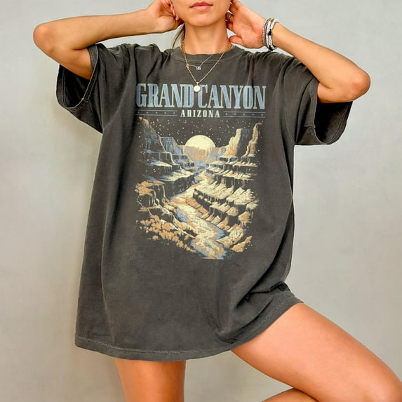 Grand Canyon Shirt, Retro TShirt, Arizona Tshirt, Oversized National Park Shirt, Nature Graphic Tee, Outdoor Adventure Shirt