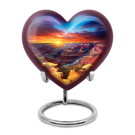 Grand Canyon Sunrise Urns For Human Ashes Adult - Small Urns For Ashes - Burial Urns For Adult Human Ashes - Urns For Ashes Adult Female Mom (Size-3inch,1Pcs)