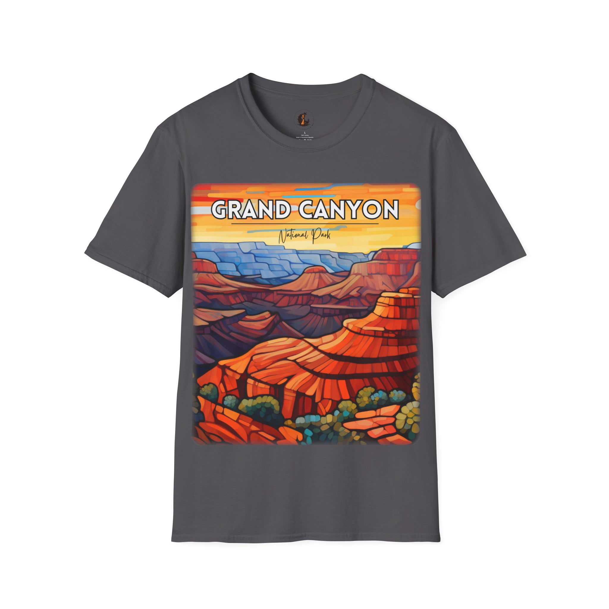 Grand Canyon Warm Hues Abstract T-Shirt - Geometric Nature - Scacco ...