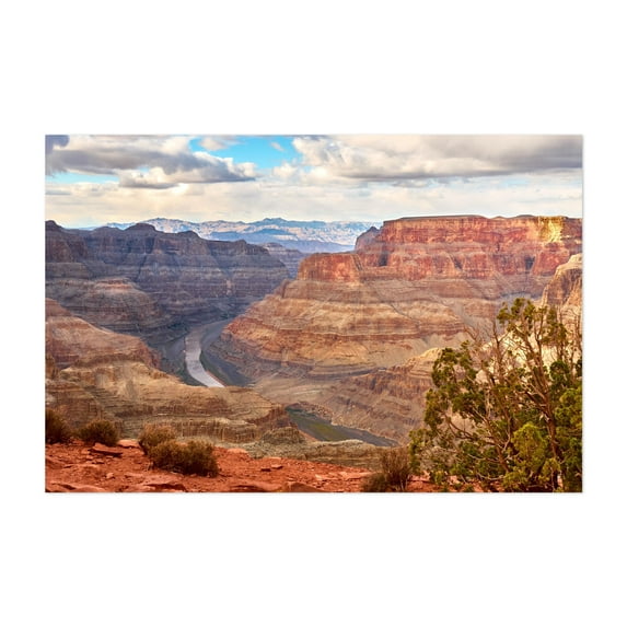 Grand Canyon - West Rim - Arizona Photography Landscape Desert Nature Scenic Wilderness Travel Poster Mountain Unframed Wall Art Print 20 x 28 inches