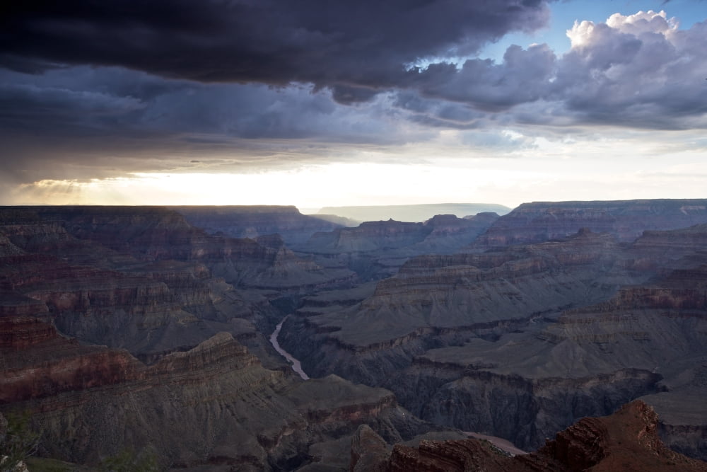 Grand Canyon as seen from Mohave Point South Rim Arizona Canvas Art - Terry MooreStocktrek Images (18 x 12)