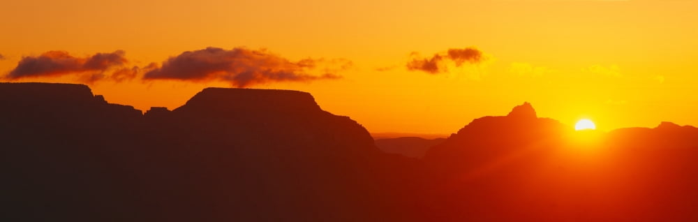 Grand Canyon at Sunrise Arizona Canvas Art - Panoramic Images (36 x 12)