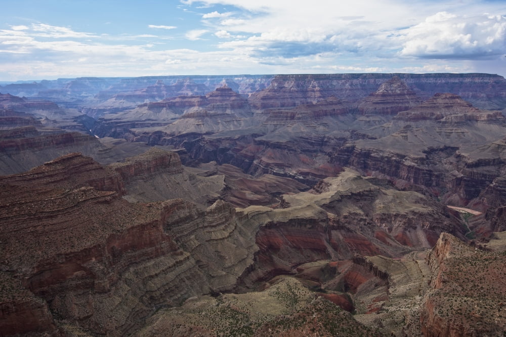 Grand Canyon vista from Moran Point looking west Arizona Canvas Art - Terry MooreStocktrek Images (35 x 23)