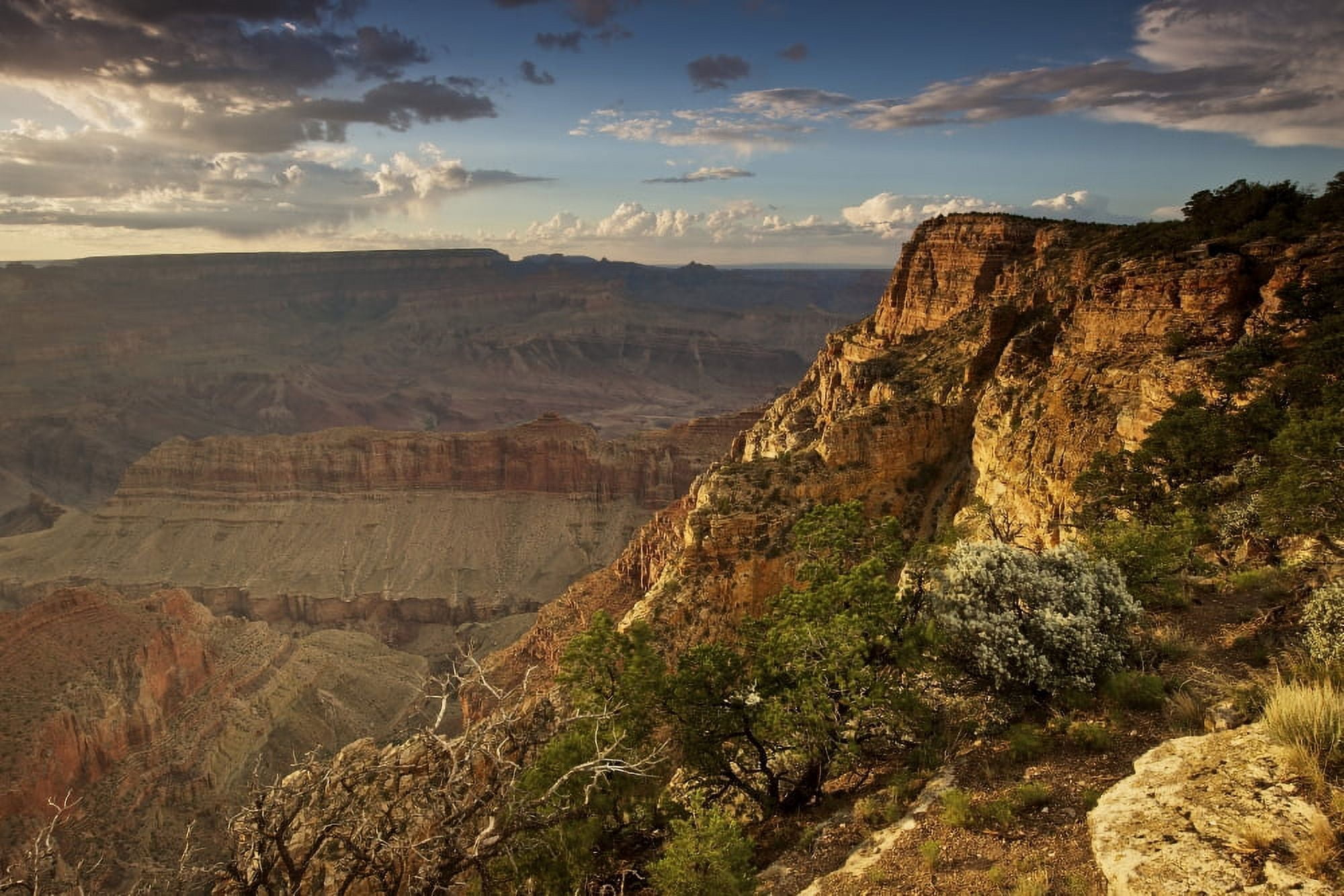 Grand Canyon west of Lipan Point Arizona Canvas Art - Terry MooreStocktrek Images (35 x 23)