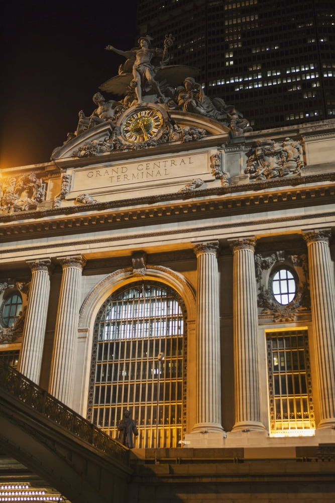 Grand Central Terminal at night New York City New York United States of America Canvas Art - Kate Williams Design Pics (12 x 19)