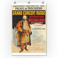thumbnail image 1 of Grand Concert Russe Vintage Poster (artist: Anonymous) France c. 1889 (24x36 Giclee Gallery Print, Wall Decor Travel Poster), 1 of 1
