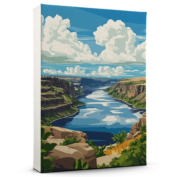 Grand Coulee Travel Canvas, Washington Canvas Print,Grand Coulee Canvas Wall Art,Washington Travel Wall Art, Travel Print, Travel Gift -103AZ535