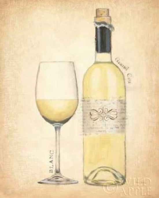 Grand Cru Blanc Canvas Art - Emily Adams (24 x 30)