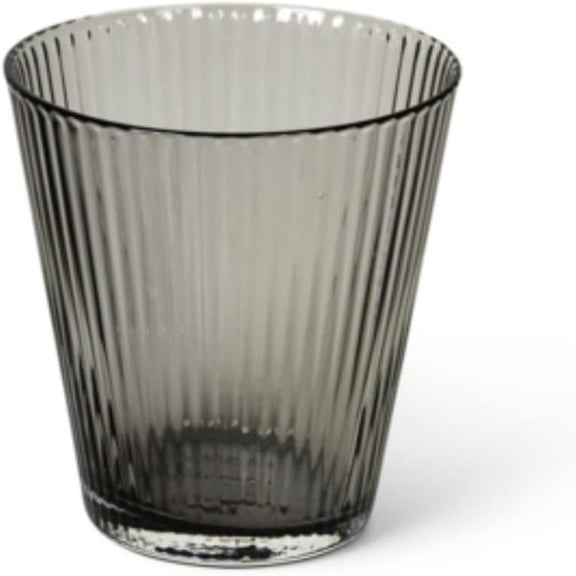 Grand Cru Nouveau Glass Tumbler Set (Set of 4) - 8.8 Fl. Oz. - Lead-Free, Dishwasher Safe, Elegant Clear Glass Drinkware for Water, Juice, Coffee, and Wine - Modern, Durable (Smoke)