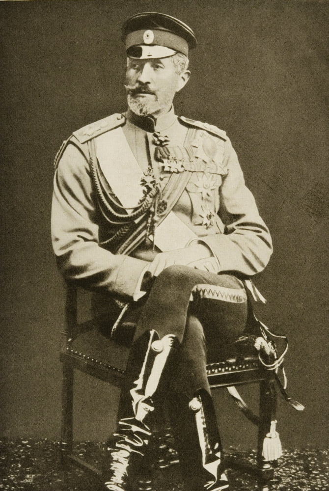 Grand Duke Nicholas Nikolai Nicholaevich Romanov 1856-1929 Russian General During The First World War Canvas Art - Ken Welsh Design Pics (12 x 18)