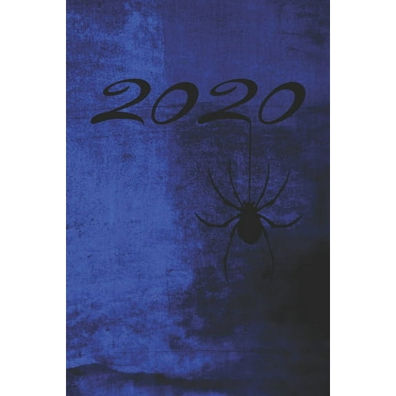 Grand Fantasy Designs : 2020 Kalligrafie Gothic Spinne blau - Kalender 2020 15,24 x 22,86 (Paperback)