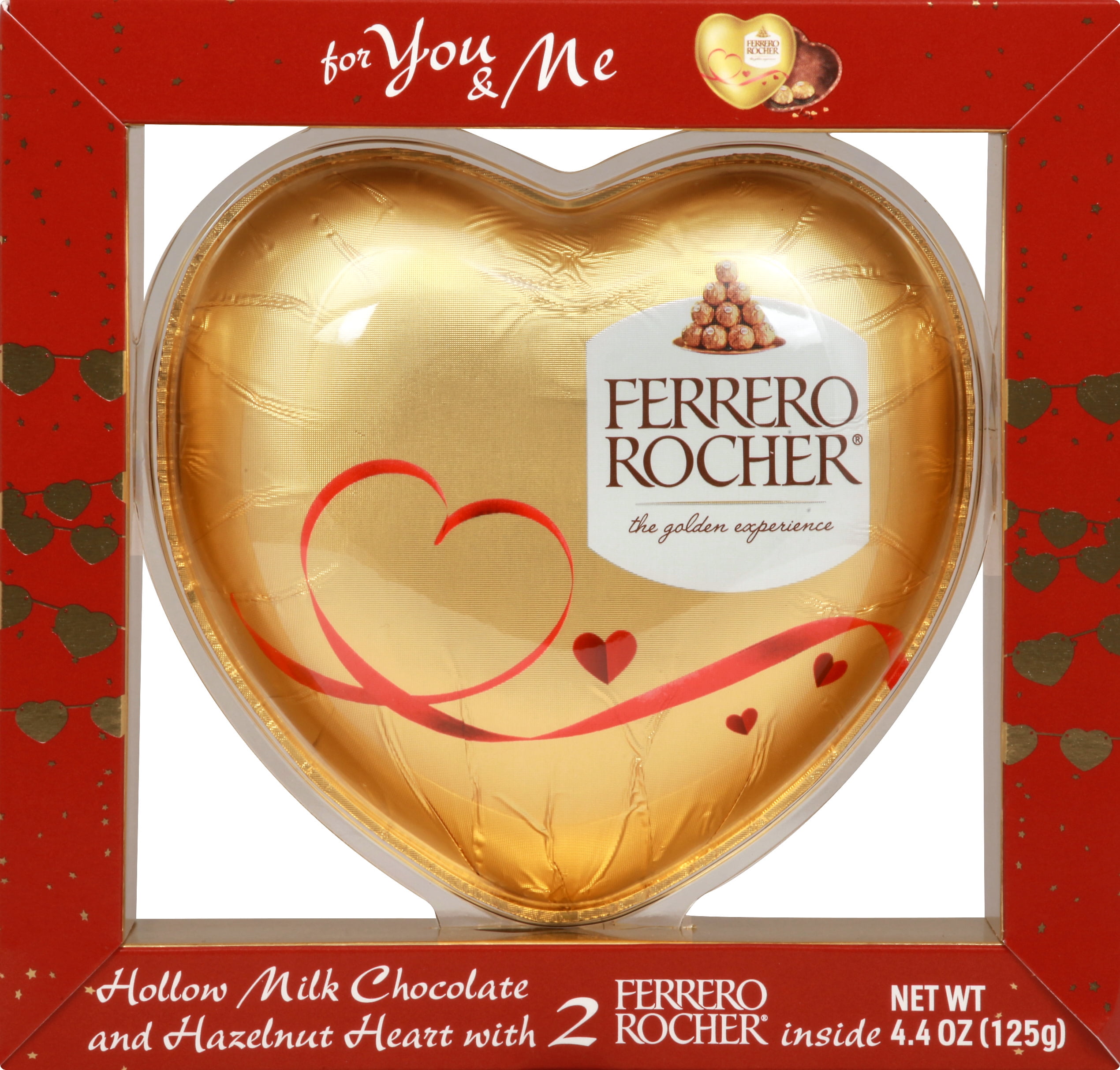 Ferrero Rocher Premium Gourmet Milk Chocolate Hazelnut Valentine's  Chocolate Heart Gift Box, 3.5 oz - Fry's Food Stores