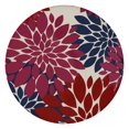 thumbnail image 1 of Grand Floral Print Round Table Cover 44Inch, Elastic Bohemian Tablecloth for 38"-42" Tables, Durable & Tough, 1 of 7