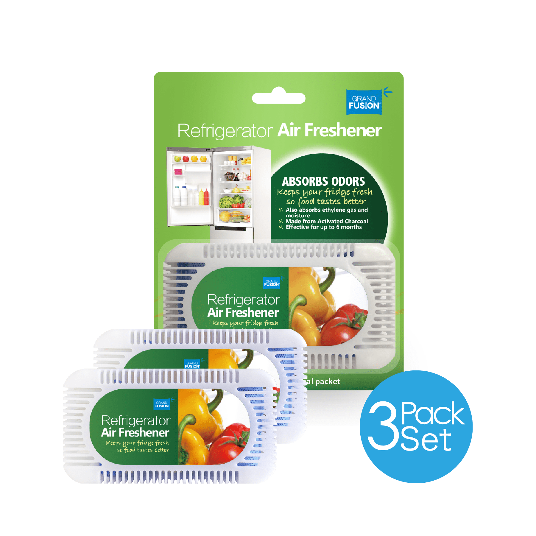 Grand Fusion Charcoal Refrigerator Air Freshener Green (Model A279675