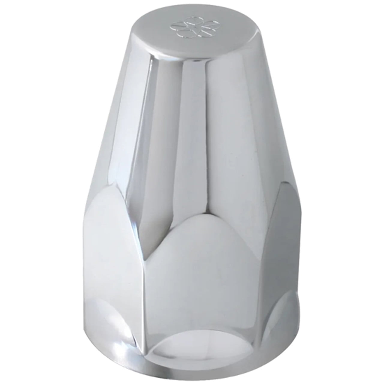 20-Pack Chrome Plastic 33mm Lug Nut Covers With Flange Push-On – 2-7/16 Inch Tall For Semi Trucks & Trailers